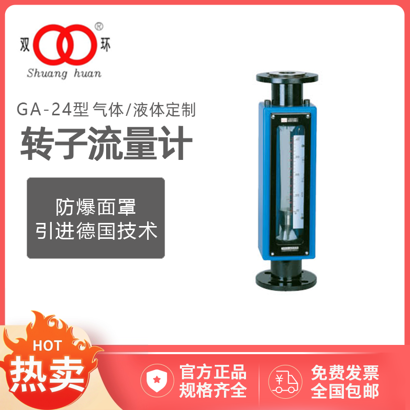 定制常州双环GA24-15/25/40/50/80玻璃转子流量计