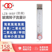 Changzhou double circuit gas calibration glass rotor float flowmeter oxygen nitrogen hydrogen gas ammonia gas LZB-3WB