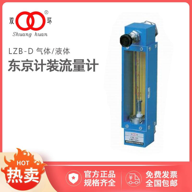 定制常州双环东京计装流量计LZB-15D/20D 玻璃转子流量计面板安装