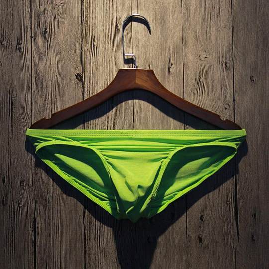 Japanese Low-Rise Men's Underwear, Pure Cotton, Antibacterial, Comfortable, Breathable, Simple Color, Modal Ice Silk Briefs