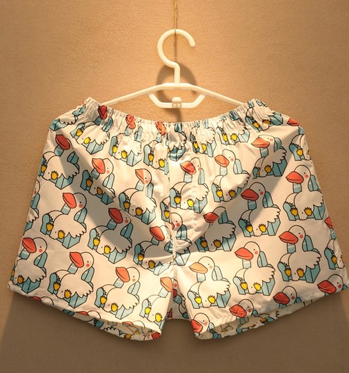 Japanese Pure Cotton Underwear for Men, Pure Cotton Antibacterial Breathable Summer Casual Cartoon Arrow Pants, Mid-Waist Sports Boxer Shorts