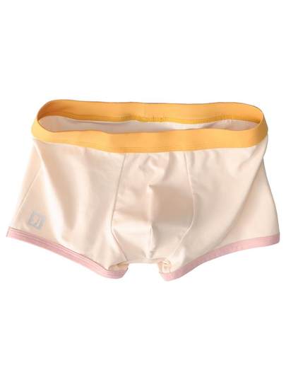 日系男士内裤纯棉四角裤舒适透气时尚印花短裤宽松大码运动平角裤