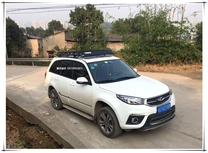 Chery mới Tiggo 3 đặc biệt xe tải-mang mái giá hành lý đường dài tự lái xe vào các thiết bị Tây Tạng