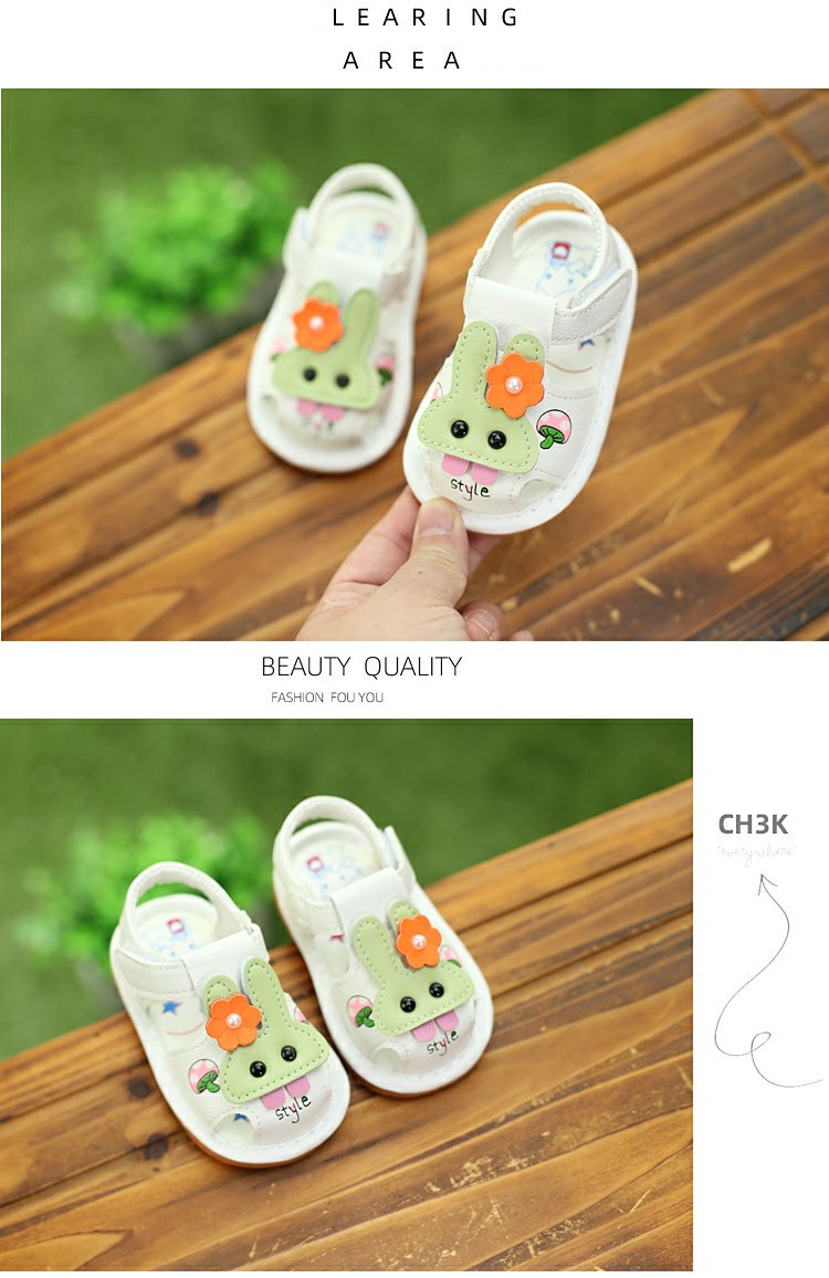 Soft Bottom Non Slip 0-1 1 2 Years Old Girl Ringing Sandals — 17