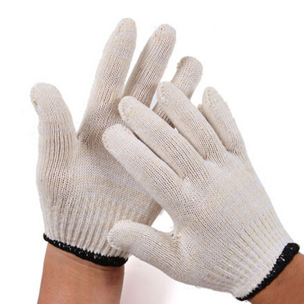 12 Pairs Cotton Yarn SAFETY GLOVES Carpenter Painter Electrician WORK