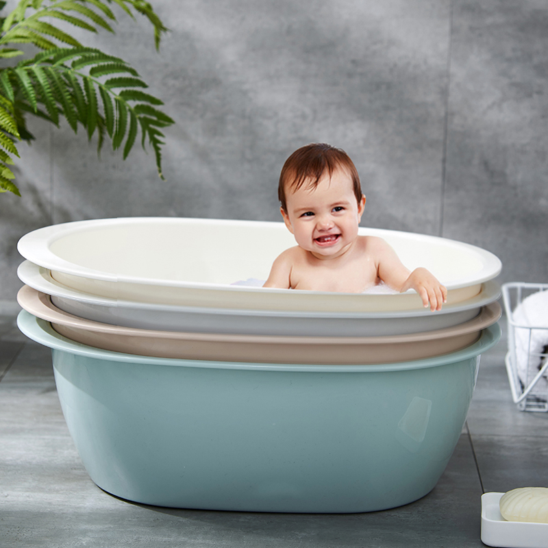 Large washbasin Baby baby bath basin Plastic basin thickened laundry basin Children's large basin Extra large washbasin