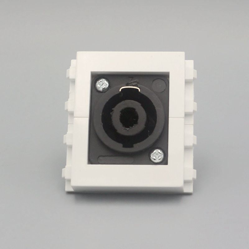 128 type stage speaker module stage audio socket module back solder wiring ground plug panel module