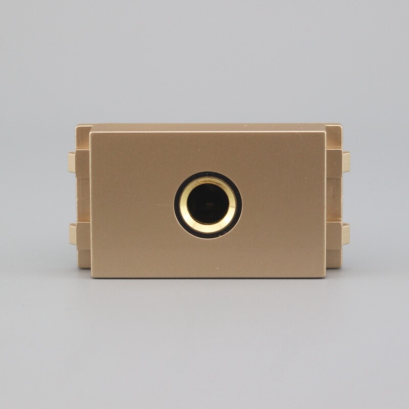 Champagne 128 Type Microphone Free Solder Wire Socket Module Champagne Gold 6 35 Microphone Microphone Socket