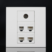 Type 86 3 networks 1 telephone 1 TV socket panel 3-port computer 1 telephone 1 TV socket