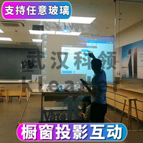 Multimedia transparent window splicing display interactive holographic transparent display cabinet touch LCD transparent screen display cabinet