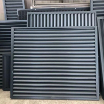 Aluminum alloy blinds air vents Air conditioning outer hood louver grille Stainless steel fence room vents customization