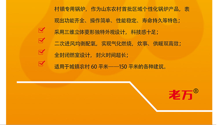 Котел 老万锅炉小福星系列家用采暖炉