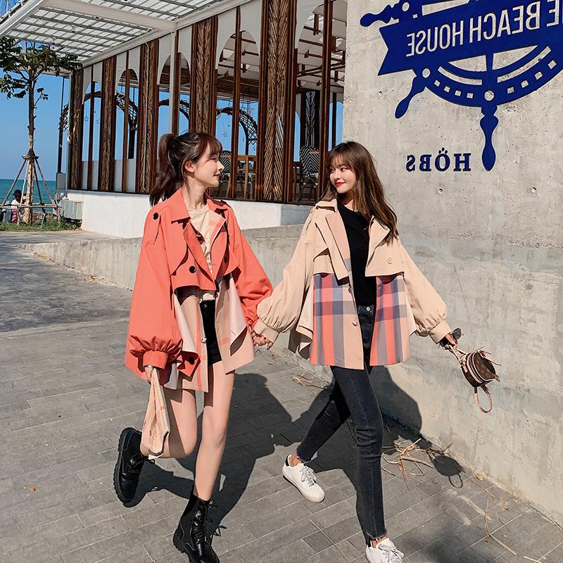 Lecea Alice windbreaker women's mid-length version 2022 autumn new British style small casual coat jacket