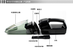 34.97 包邮 正品大功率车载吸尘器 汽车用吸尘器干湿两用