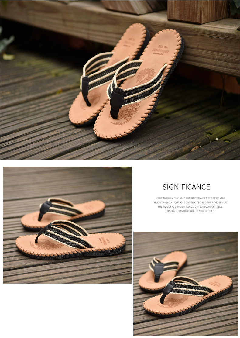 9.9 mùa hè flip flops nam dày dưới không trượt dép ngoài trời dép cá tính và dép đi trong nhà pinch thời trang giày bãi biển thủy triều