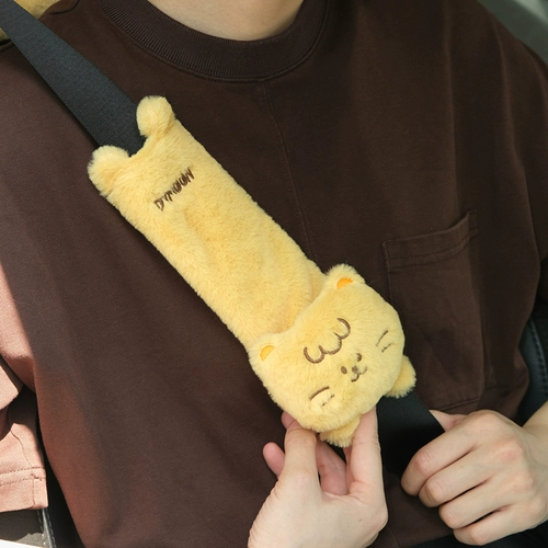 Ремень безопасности для авто, плюшевый пластырь на липучке для автомобиля