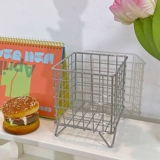 Серебряная металлическая настольная луна, система хранения, канцтовары для школьников