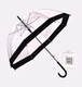 Детский черный край прозрачный зонтик