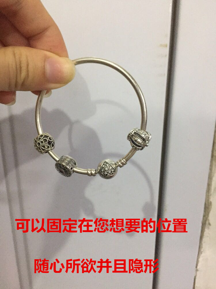 100 30 Vòng tay Pandora cố định tạp dề khóa cố định vòng cao su chống trượt vòng đệm tạp dề vòng khóa định vị - Vòng đeo tay Clasp dây đeo tay