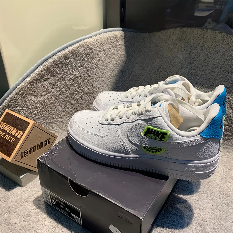 Кроссовки Nike Air Force 1 AF1 Air Force No. 1 Rainbow Hook женские низкие.Board обувь CT1414-101