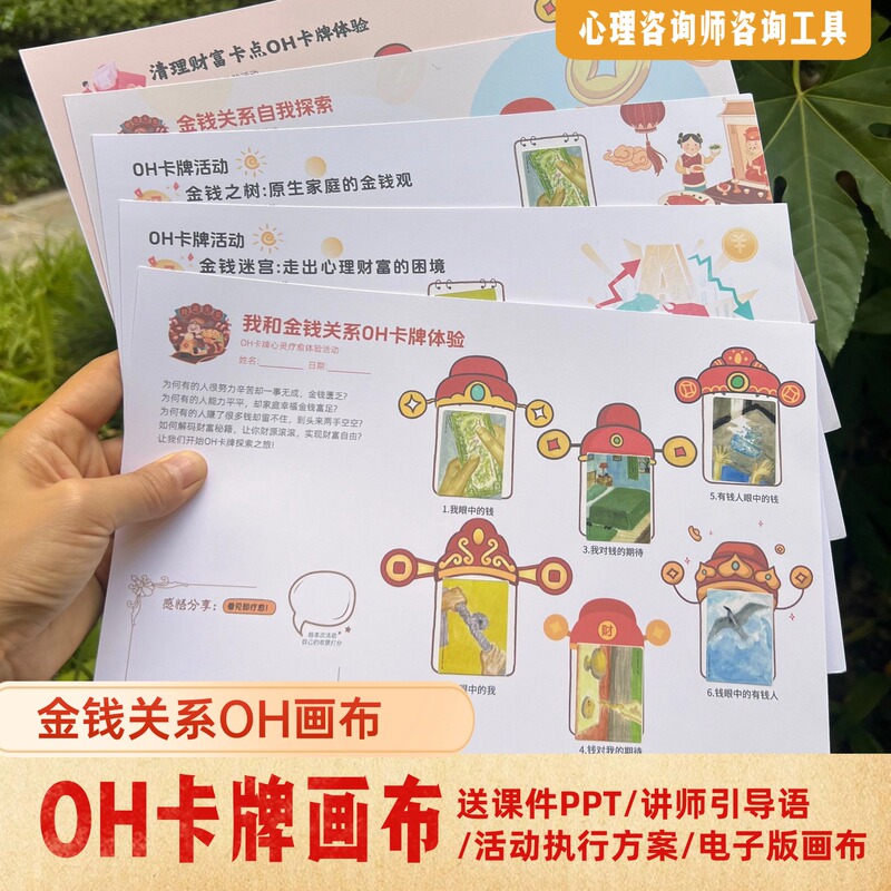 Oh Cards Canvas Money Relationship Ohcards Basic Cards Psychological Subconscious Projection Card Game Wealth Game