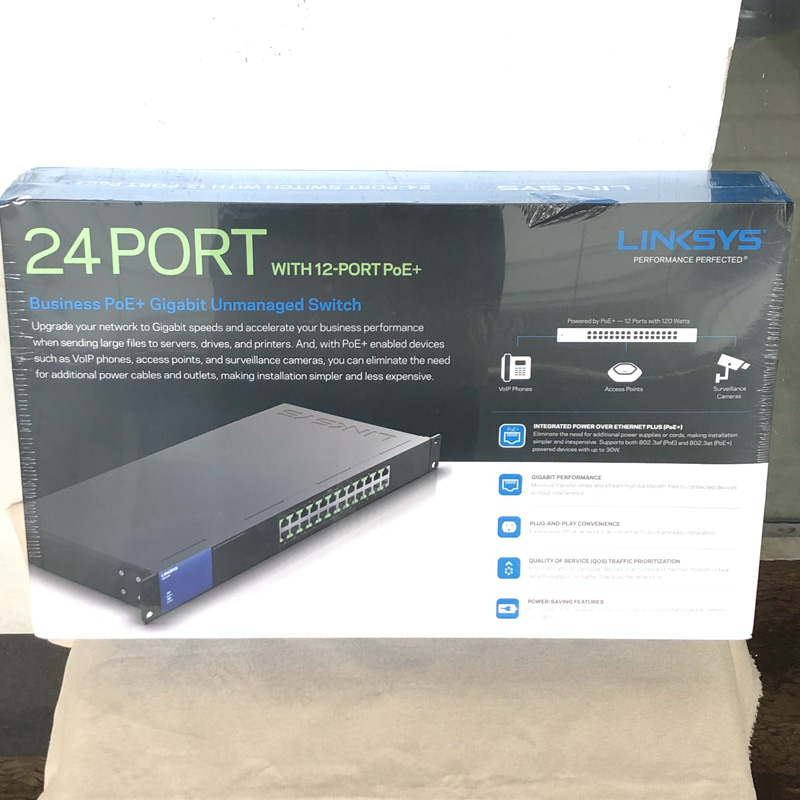 LINKSYS leader LGS108P 8-port Gigabit PoE switch splitter LGS116P LGS124P