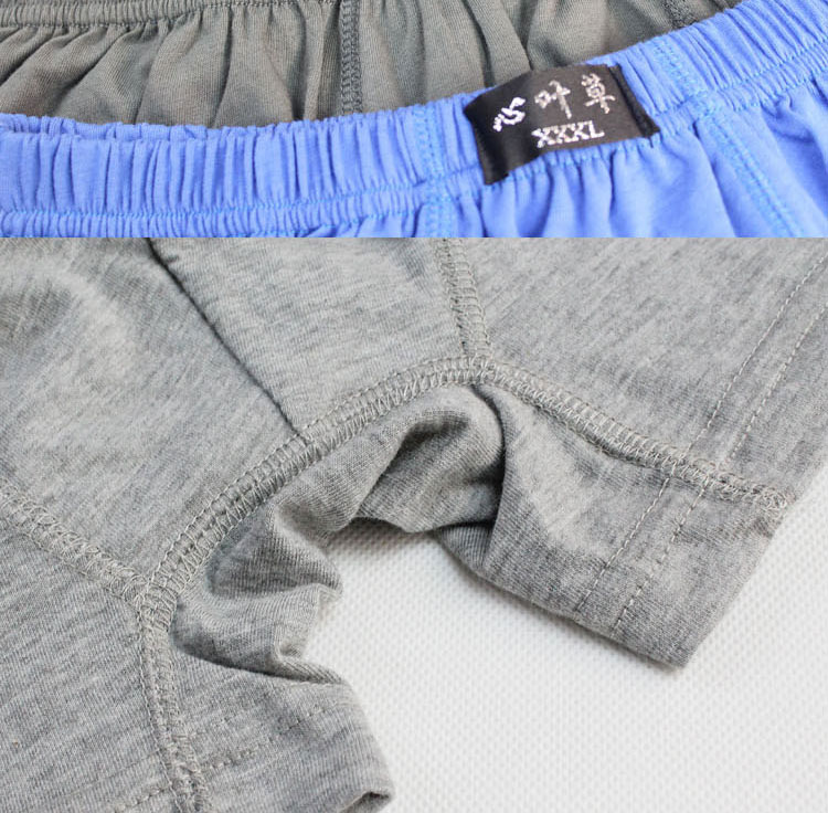 Thêm phân bón để tăng nam cao eo boxer tóm tắt kích thước lớn nam đồ lót chất béo của nam giới bốn góc đồ lót cotton nam boxers sịp
