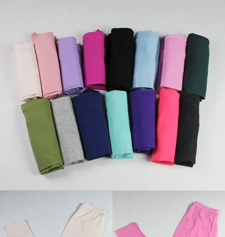 Pantalon collant jeunesse simple en coton - Ref 772819 Image 6