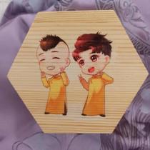 Tuantuan nine braided children Tutu Jewelry box Storage box Natural wooden box Zhang Yunlei Yang Jiulang Gift box