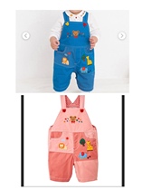 Super special price mikihouse Japanese-made zoo overalls 11-3303-490