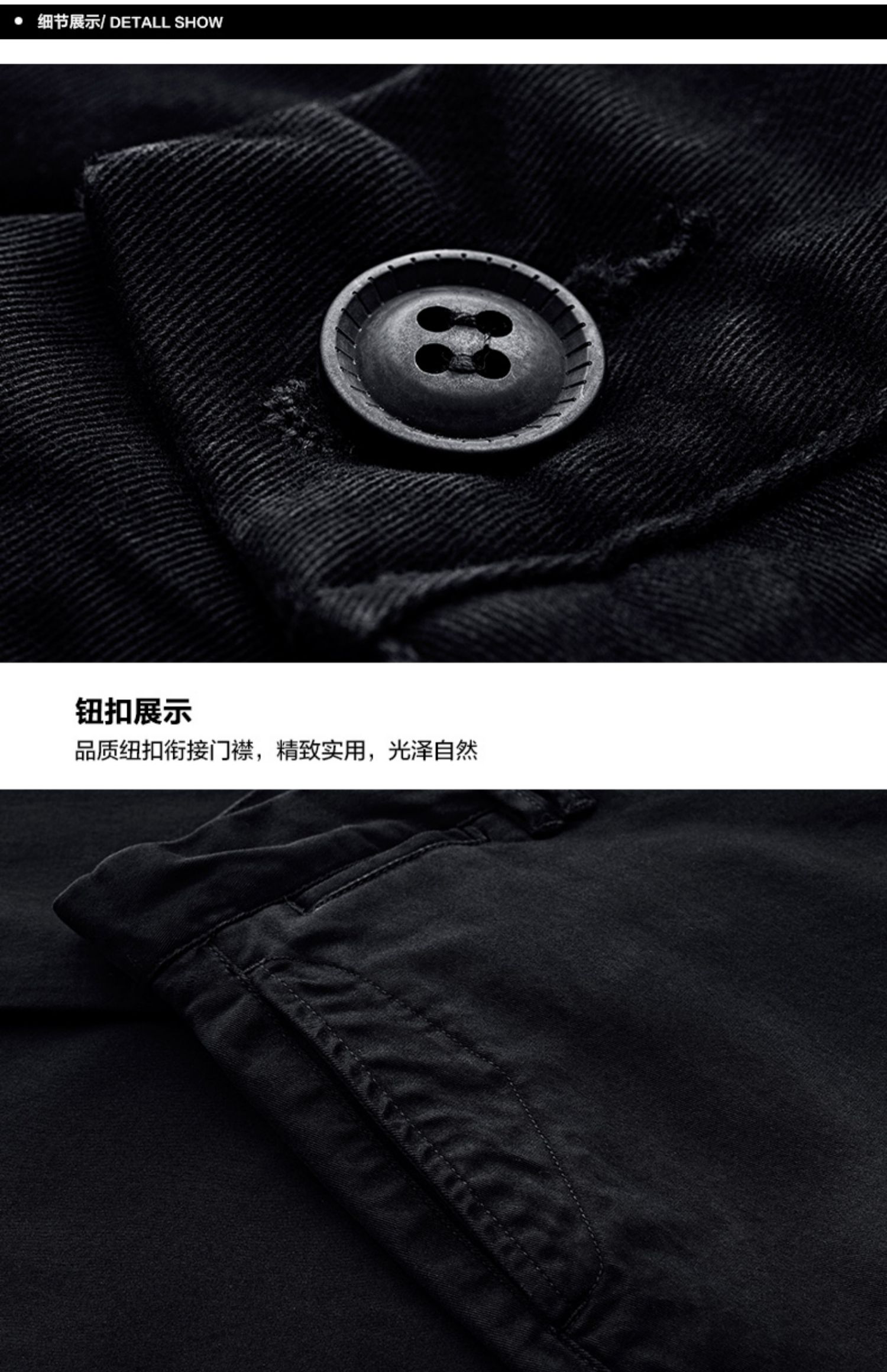 Kuegou Quần nam mùa hè Quần âu Nam màu đen Quần thẳng cho nam Quần mỏng Tide 2658 - Crop Jeans quần âu