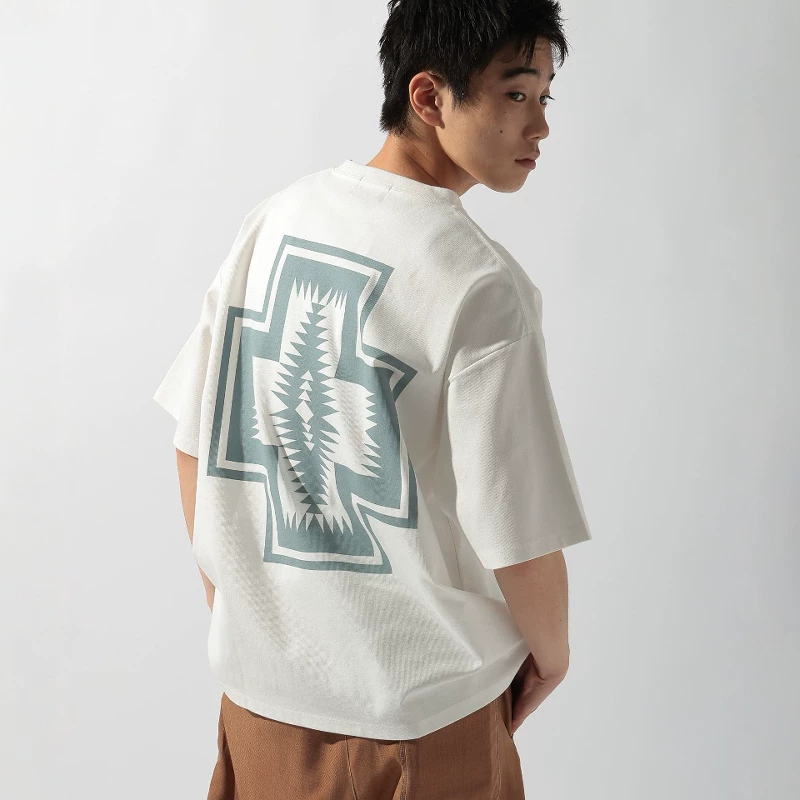 Tokyo Fat Cucumber Japanese Purchase PENDLETON Ретро принтованная футболка с коротким рукавом 320388
