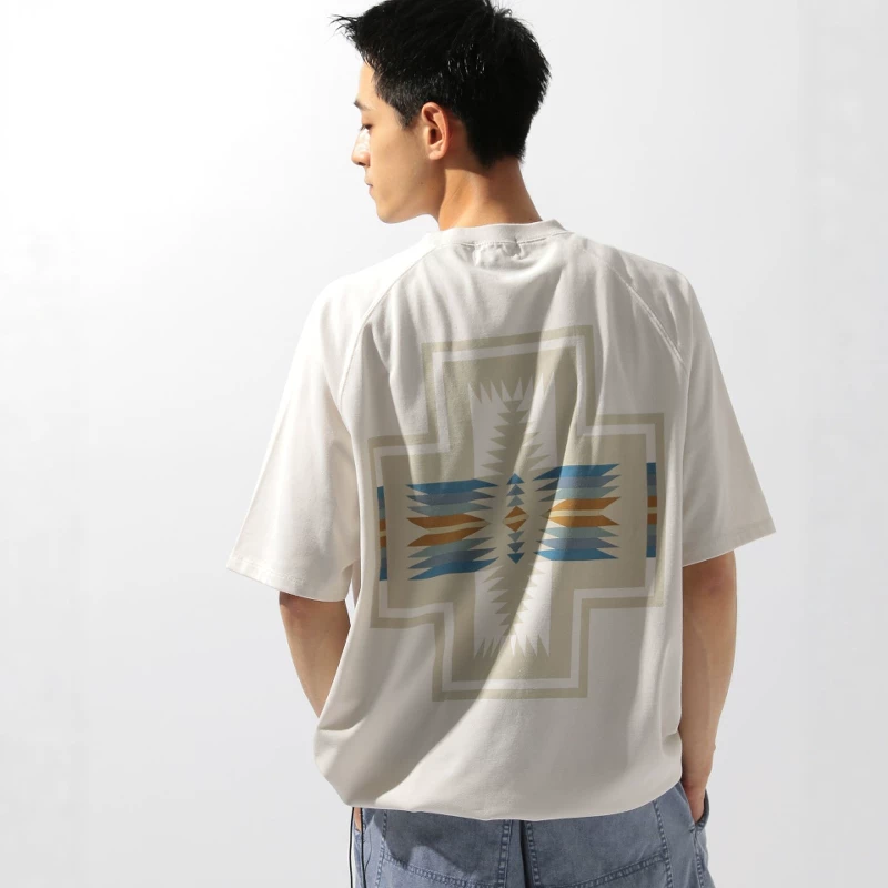 Tokyo Fat Cucumber Japanese Purchase PENDLETON Ретро принтованная футболка с коротким рукавом 320388