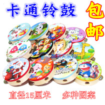Orff musical instrument childrens tambourine wooden baby hand drum kindergarten teacher performance ling drum
