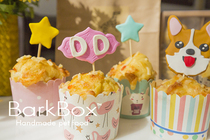 BarkBox Pet Cake Customized Cake Customized Cupcakes Ahead Custom Party Pendulum Plate B