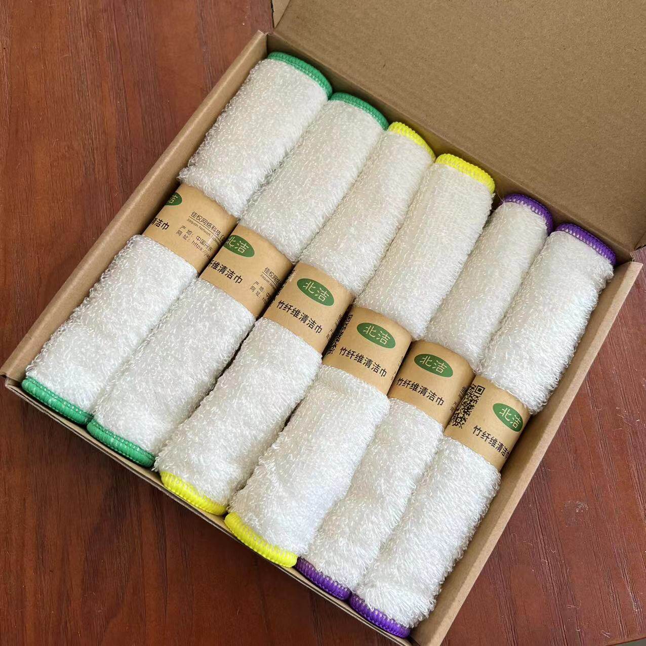 North cleaning dishwashing kitchen rag without oil and hair and thick bamboo fiber deoiling rag cleaning household cleaning