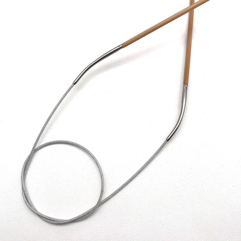 dệt vuông với kim đan thỏ rừng 60cm hình khuyên đan len áo len đan kim công cụ kiểm tra áo len - Công cụ & vật liệu may DIY kim khâu