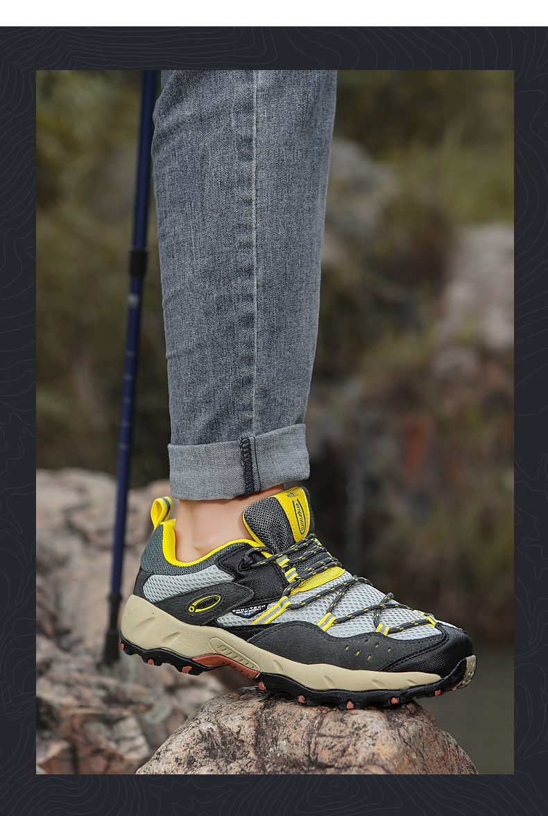 Outdoor men's spring and summer genuine leather waterproof, anti slip, wear-resistant hiking mountain sports shoes 3168 with 20_voghion.com