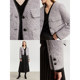 Amii Xiaoxiangfeng Woolen Jacket ຂອງແມ່ຍິງ 2024 ລະດູຫນາວໃຫມ່ສັ້ນ Loose Jacket Round Neck Minimalist Commuting Jacket