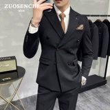 Осенний комплект, свадебное платье, классический костюм, изысканный стиль, в корейском стиле, в британском стиле