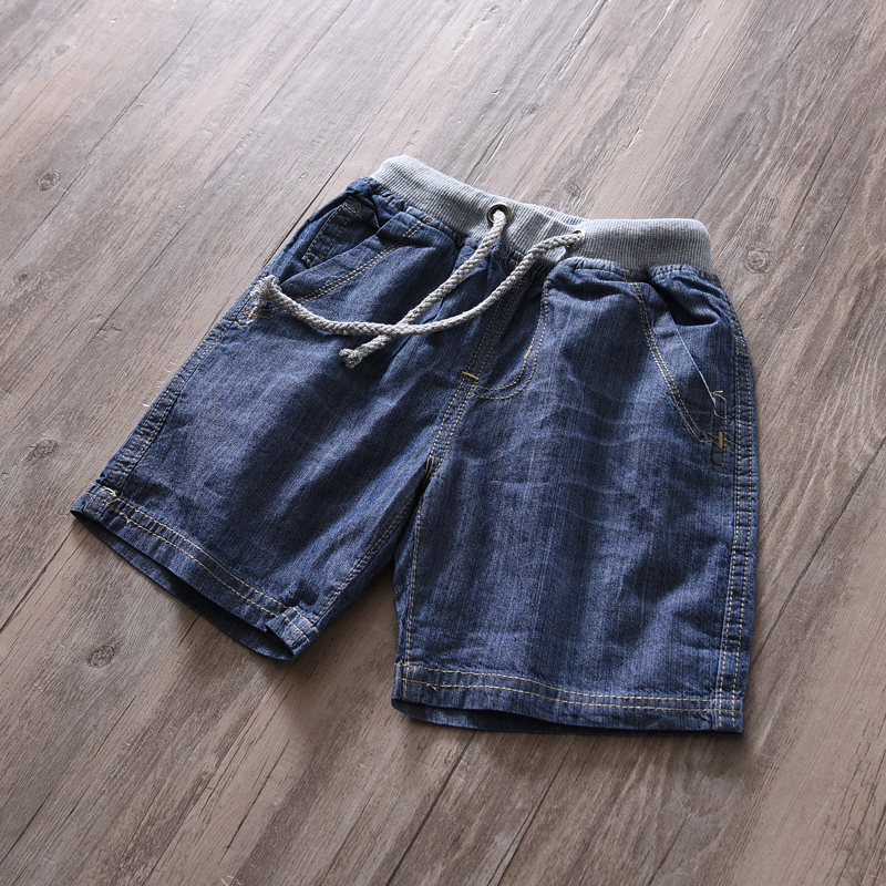 Trẻ em quần short denim trẻ em nữ quần nóng trai quần short năm quần cotton quần áo trẻ em 2017 mùa hè triều mới