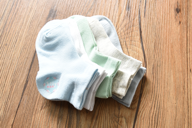 Trẻ em cotton mùa xuân và mùa hè căng trong vớ Bé trai vớ cotton thấm mồ hôi thoáng khí Vớ thể thao cho bé 2-12 tuổi tất chống trơn cho bé