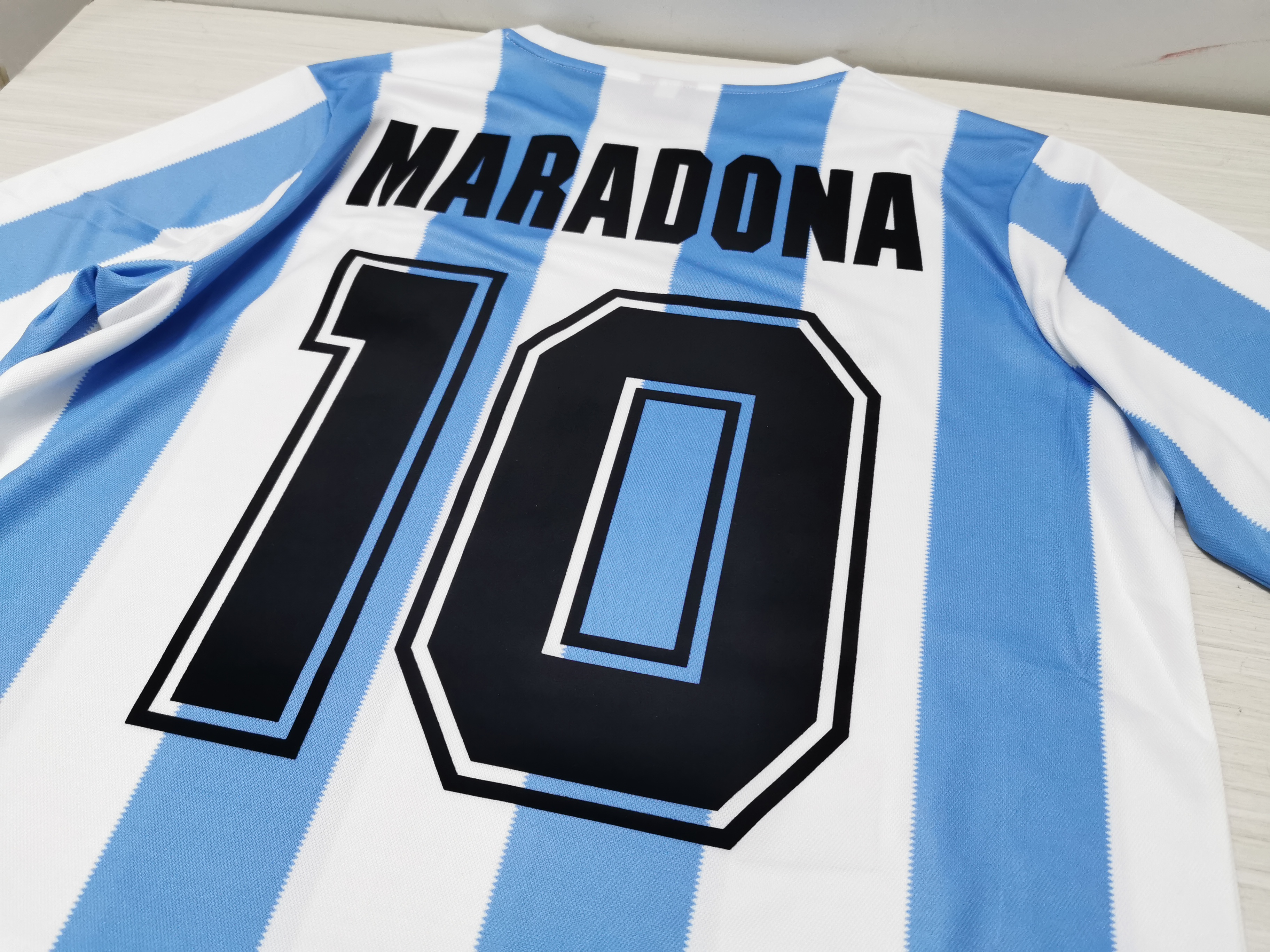 198690 World Cup German old shirt home stamp 10 retro number Klinsman Maradona
