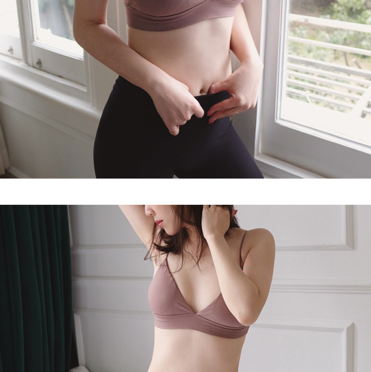Cô gái gợi cảm tam giác sling đồ lót ống hàng đầu chống đi không vành áo ngực mùa hè thoáng khí bikini mỏng quần lót nữ de thương