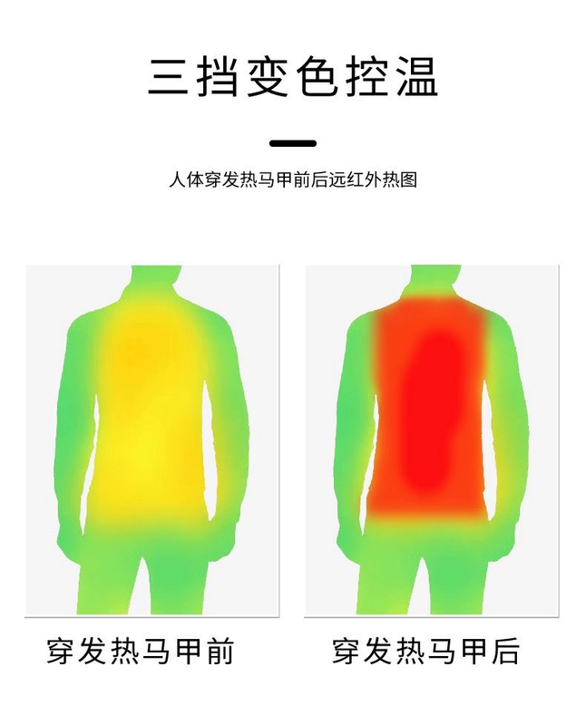 Áo vest làm nóng nhiệt độ sang trọng 65 ° C 2023 Áo sưởi thông minh mười hai vùng mới Áo sạc USB đa năng áo sưởi ấm chạy bằng pin