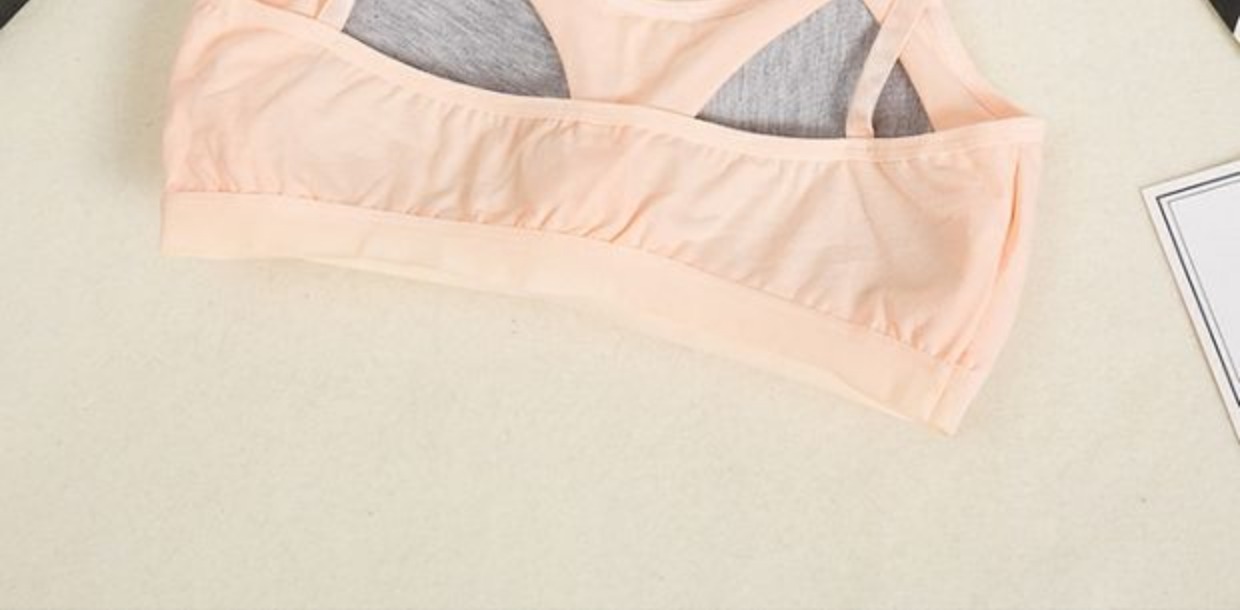 Áo vest chống chói ống top cô gái đồ lót thời kỳ phát triển áo ngực của học sinh trung học áo lót học sinh