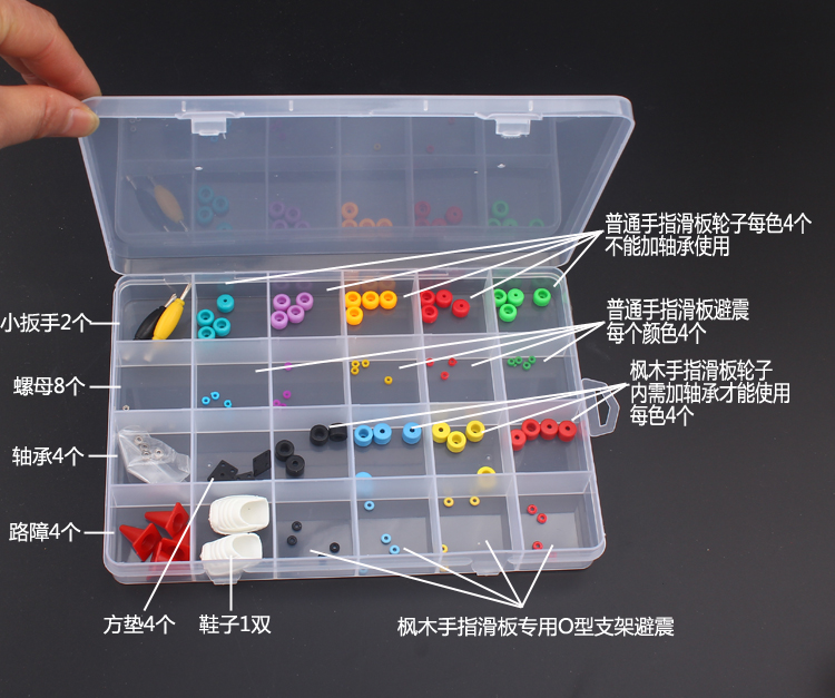 Finger Skateboard Accessories Shock-proof wheel bearing accessories (the price is not right to contact the customer service change price)