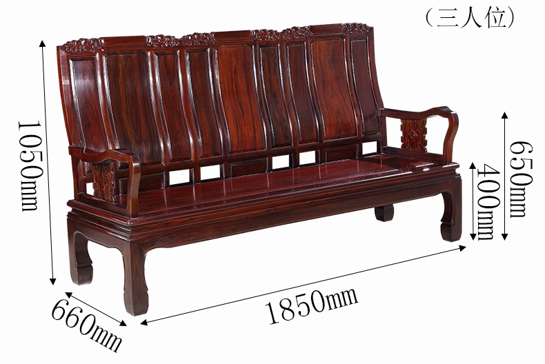 Bàn ghế sofa gỗ gụ 4D kiểu Trung Quốc mới chạm khắc hình Dongfei gỗ hồng mộc khách hàng phong cách bàn vải cà phê kết hợp bàn ghế gỗ - Bộ đồ nội thất