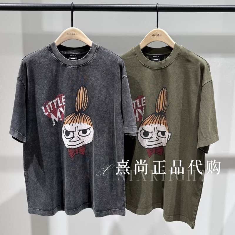 45% off Mbf2Tee047 Original 799 Triple Crown Store Genuine Product 2026 Summer 4A Snowflake Pattern Casual T-Shirt