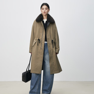 High-End Cashmere Fur Collar 90 Goose down Jacket Casual Parka Fur Coat Women's Long Style 2025 New Model